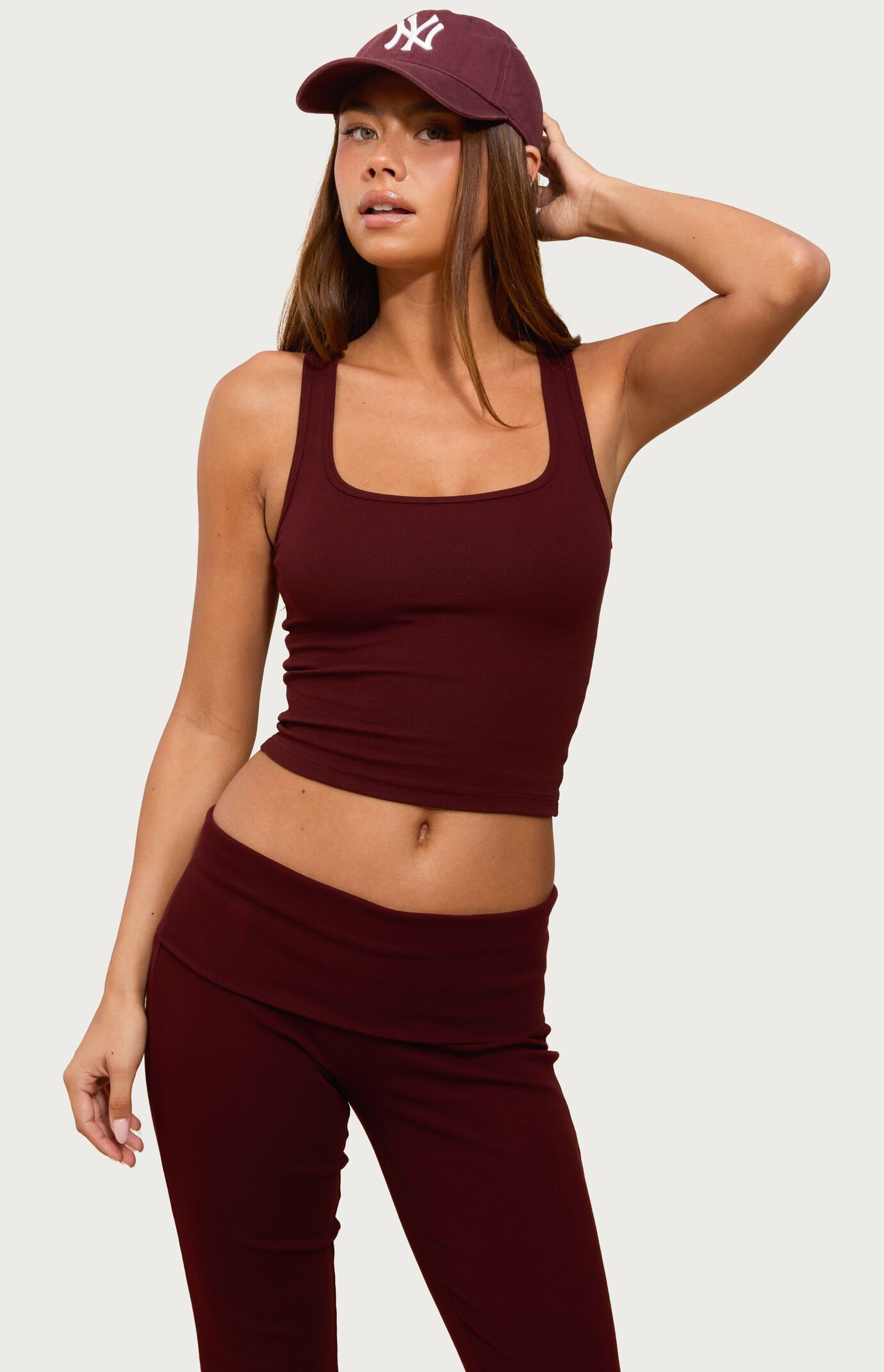 Edikted Linda Ribbed Scoop Neck Tank Top