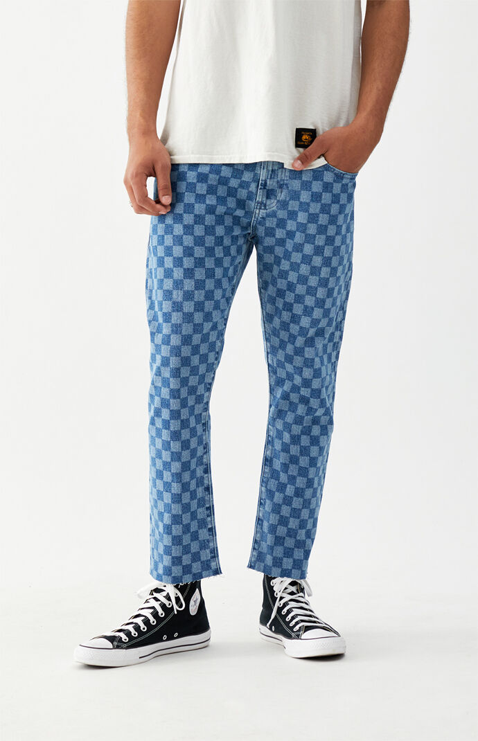 Toby Vintage Checkered Loose Jeans