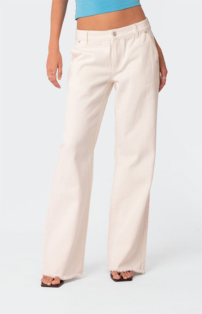 Edikted Dahlia Low Rise Straight Leg Jeans