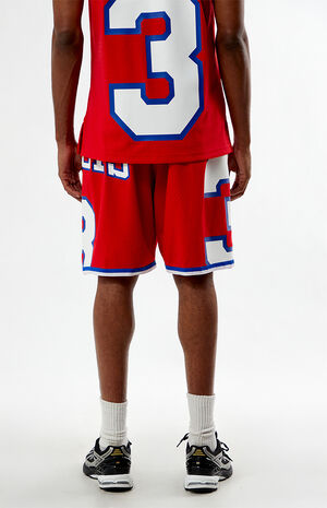 Allen Iverson Sixers Mesh Basketball Shorts image number 4