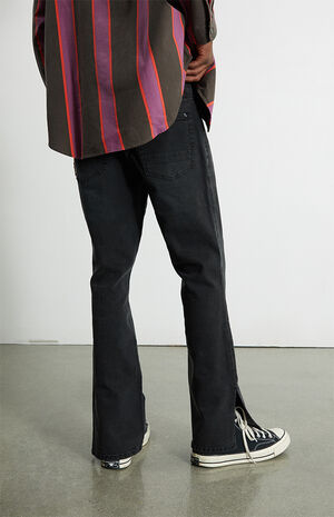 Black Slim Boot Cut Jeans image number 3