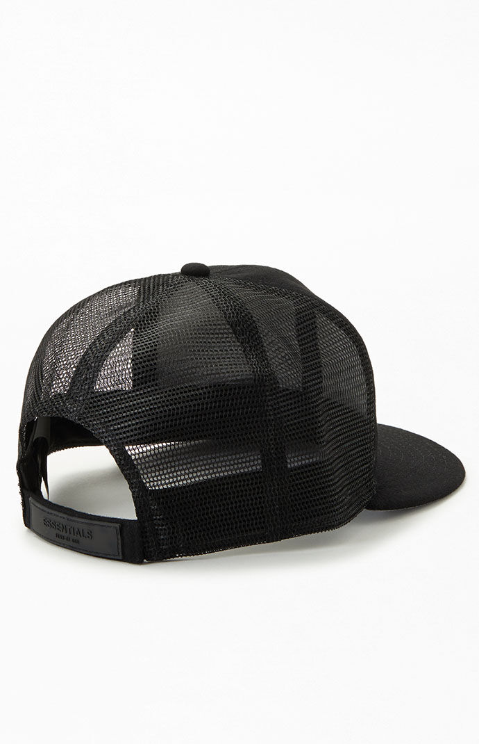 Black mesh fitted hat store