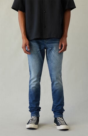 Bryce Stacked Skinny Jeans Stretch Medium Indigo