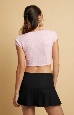 Zinnia Lace Sweater Top image number 3