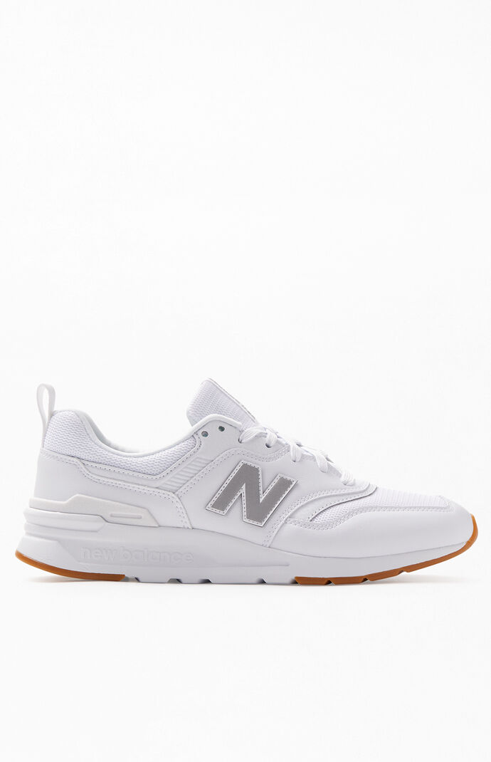 New Balance White and Silver 997H Shoes | PacSun