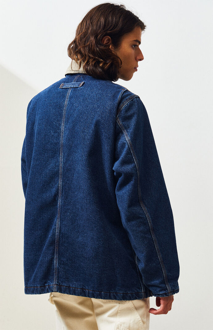 Denim Zip-Up Coat