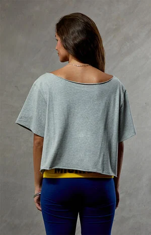 Michigan Wolverines Off-The-Shoulder Oversized T-Shirt image number 5