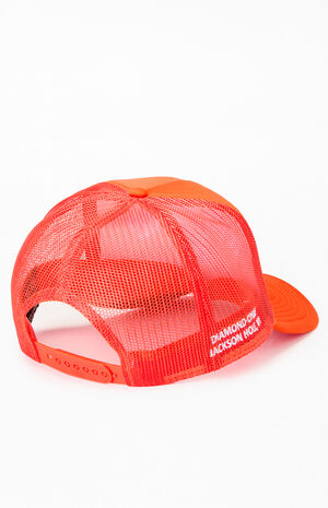 Orange Wyoming Trucker Hat image number 2