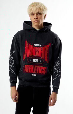 Black Washed Gym Hoodie