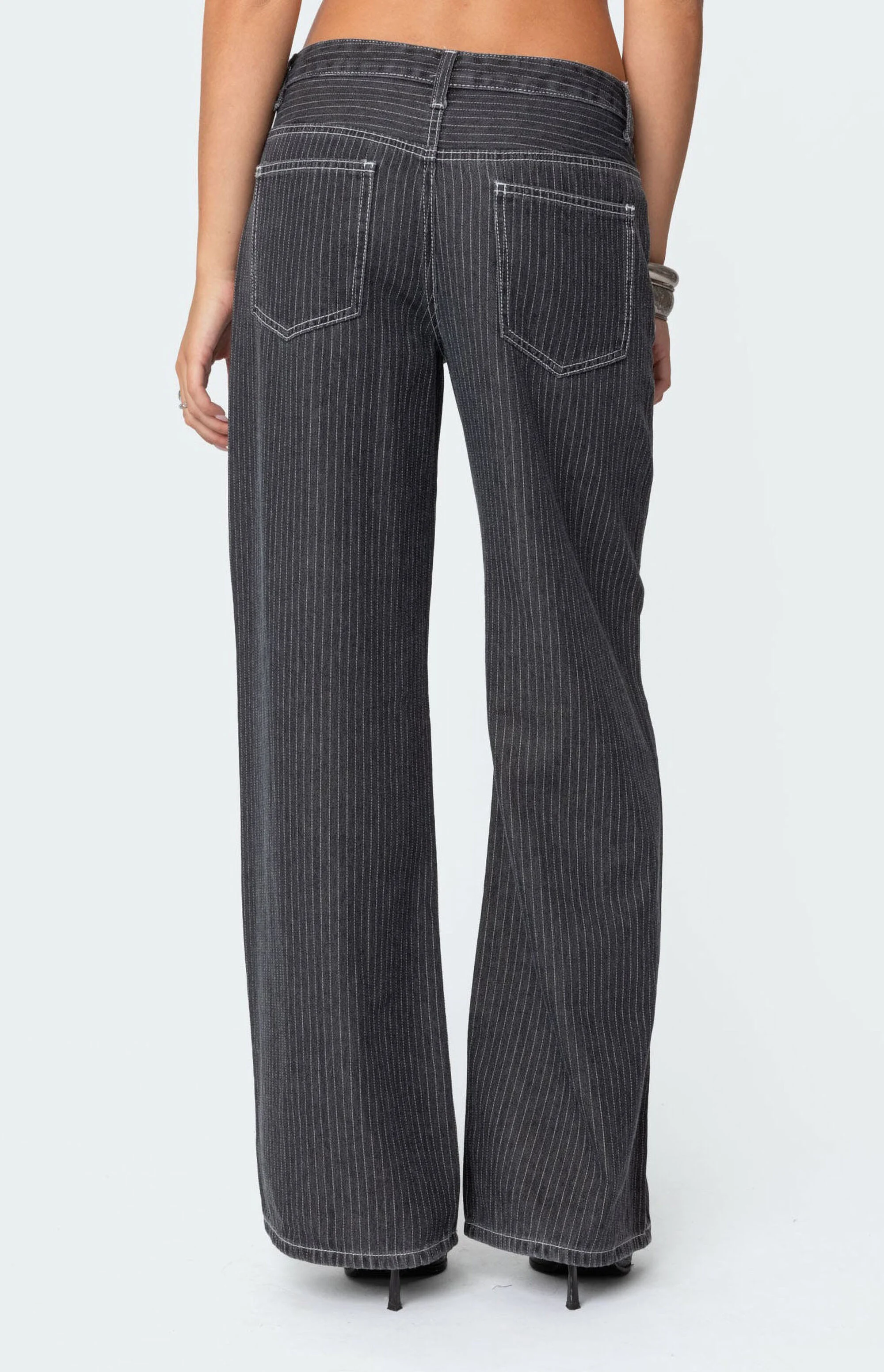 Pinstripe Relaxed Jean