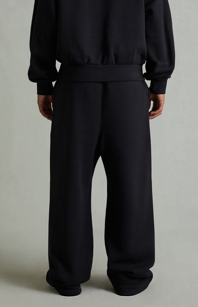 Fear of God ESSENTIALS Vintage Black Lounge Fleece Baggy Sweatpants
