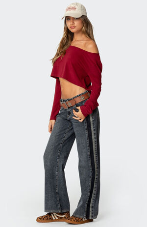 Cropped Off Shoulder Top image number 3