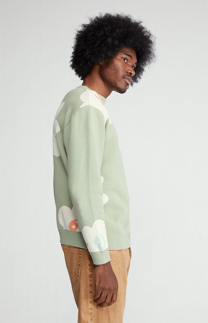PacSun Yin \u0026 Yang Floral Crew Sweater 