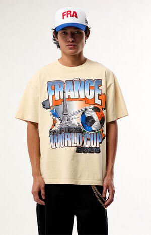 World Cup Team France Eiffel Tower T-Shirt image number 1