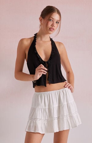 Hailey Trim Halter Tank Top image number 2