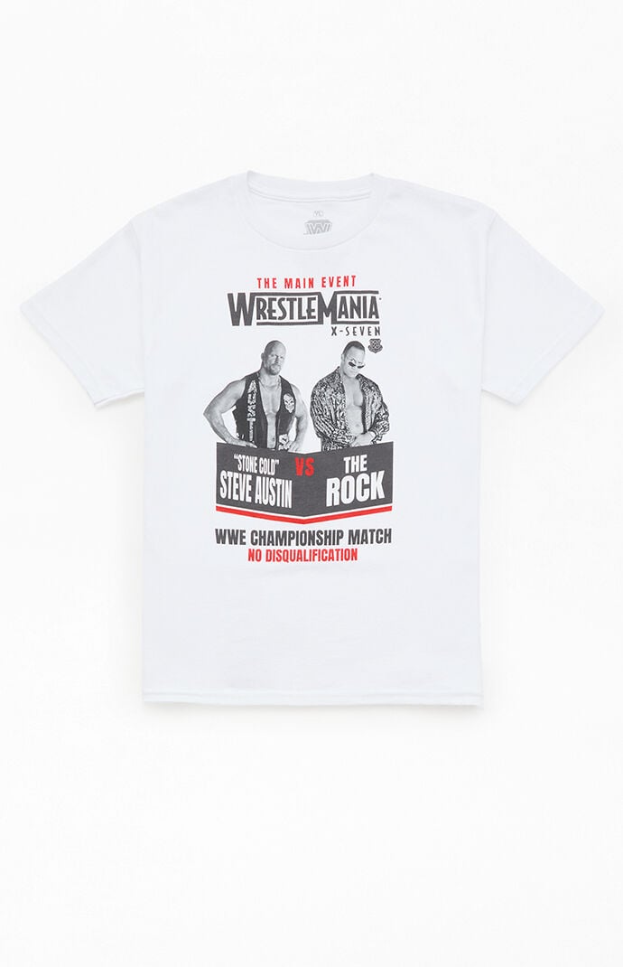 Ripple Junction Kids Wrestlemania Stone Cold Steve Austin Vs. The Rock T-Shirt