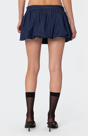 Denim Bubble Micro Skort image number 5