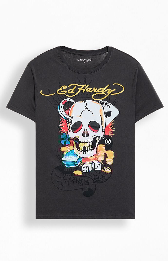 WILD DONKEY｜LONG-SLEEVED ROUND NECK T-SHIRTS (FR-SKULL Unique Skull Long Sleeve Tee
