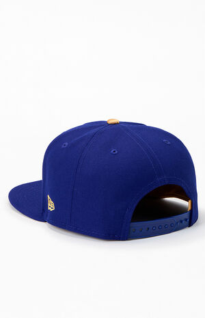 LA Dodgers Gold Logo 9FIFTY Snapback Hat image number 3