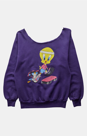 '90s Tweety Workout Sweatshirt image number 1