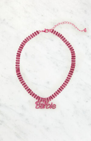 Pink Choker Necklace image number 2