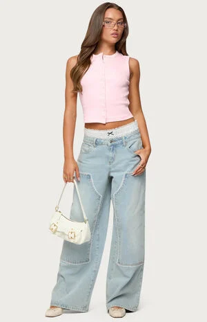 Basel Button Up Tank Top image number 5