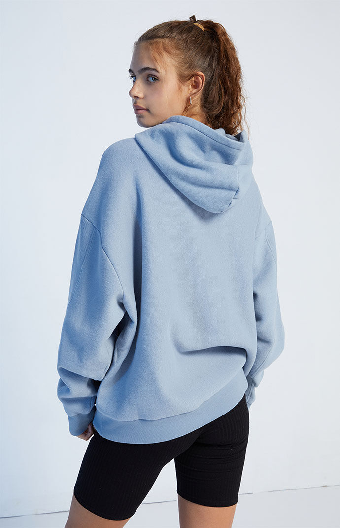 Weekday alisa hoodie sky blue outlet