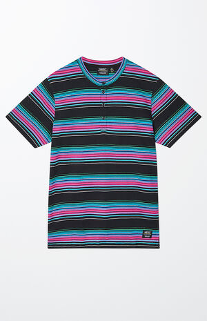 Brandon Neon Light Yarn Dye Stripe T-Shirt image number 1