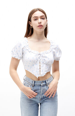 Linen Corset Top image number 1