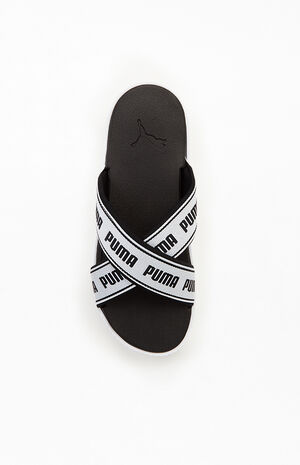 Women's Platform Tape Slide Sandals image number 5