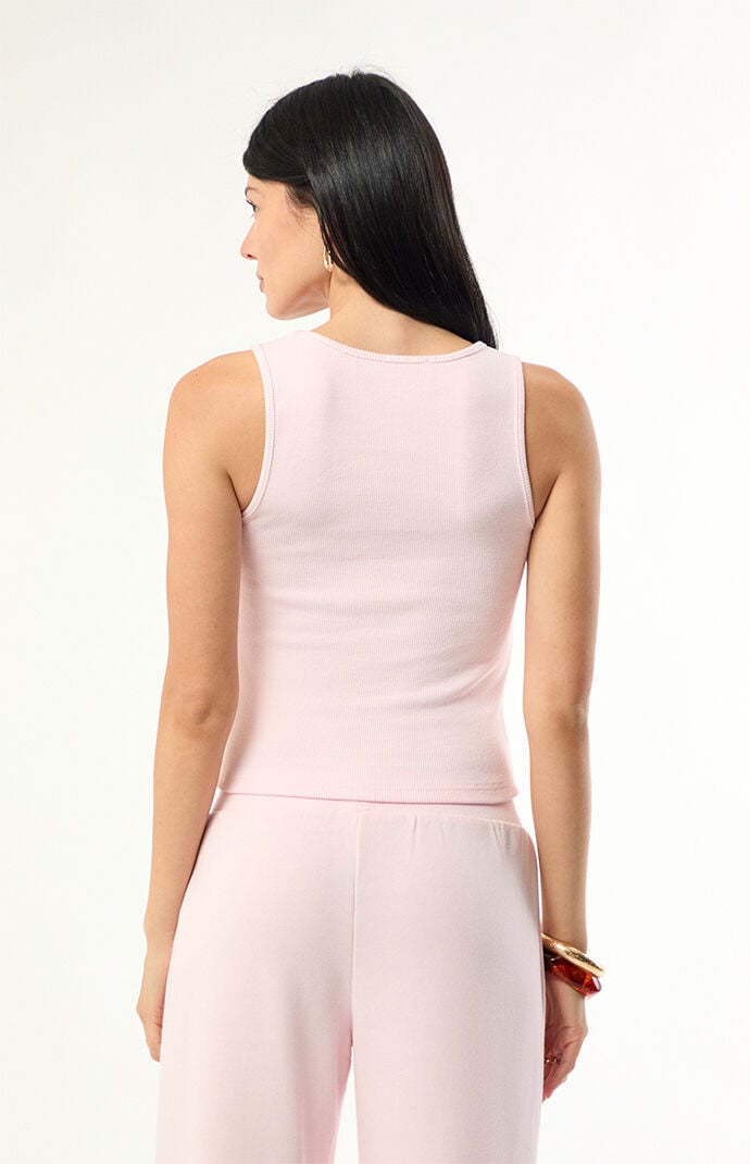 Edikted Studio Rhinestone Ribbed Tank Top