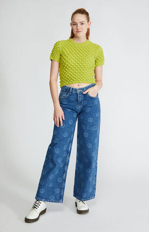 Laser Peace Release Jeans image number 4