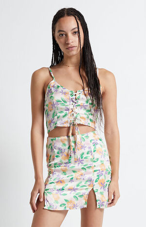 Satin Kaya Mini Skirt image number 1