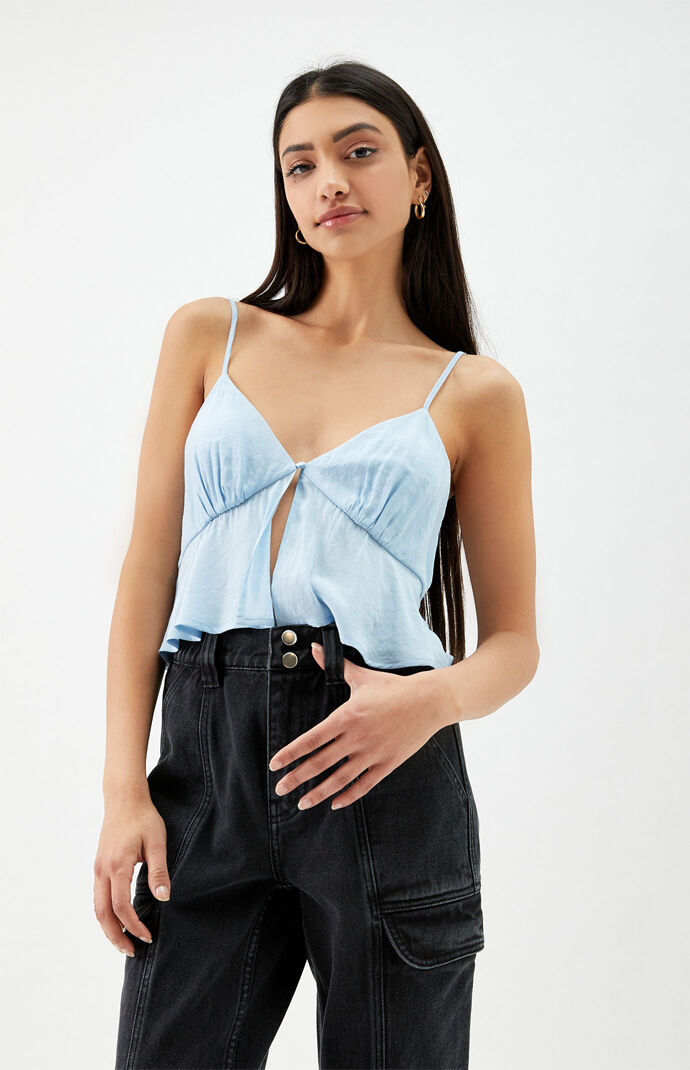 Button Front Cami Top