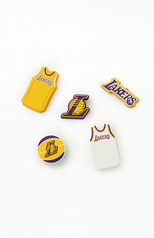 5 Pack LA Lakers Jibbitz Charms image number 1