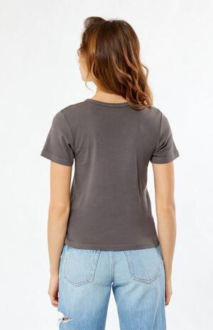 Floral Motif Skimmer T-Shirt image number 3