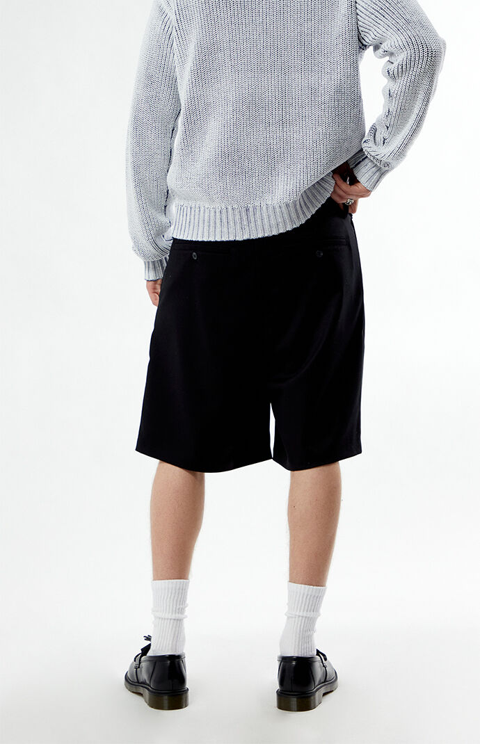 FIELD OF STUDY by Pacsun Black Trouser Baggy Shorts | Pacsun