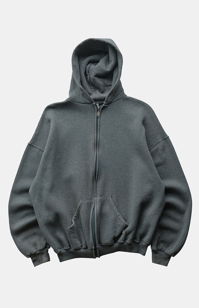 PS VINTAGE '90s Gray Russell Full Zip Hoodie | Pacsun