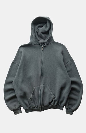 '90s Gray Russell Full Zip Hoodie image number 1