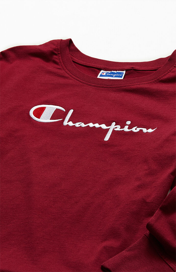 Champion Kids Script Logo Long Sleeve 