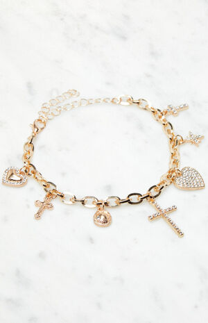 Cross Charm Bracelet image number 2