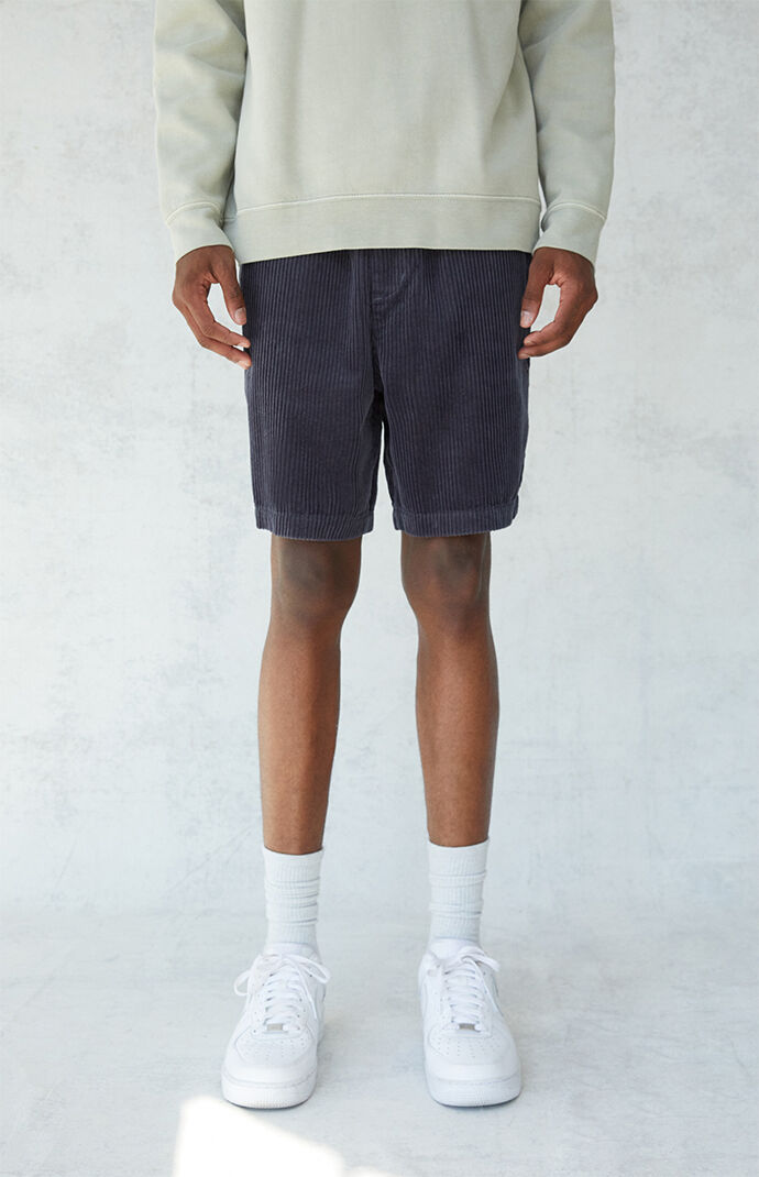 Graphite Corduroy Volley Shorts