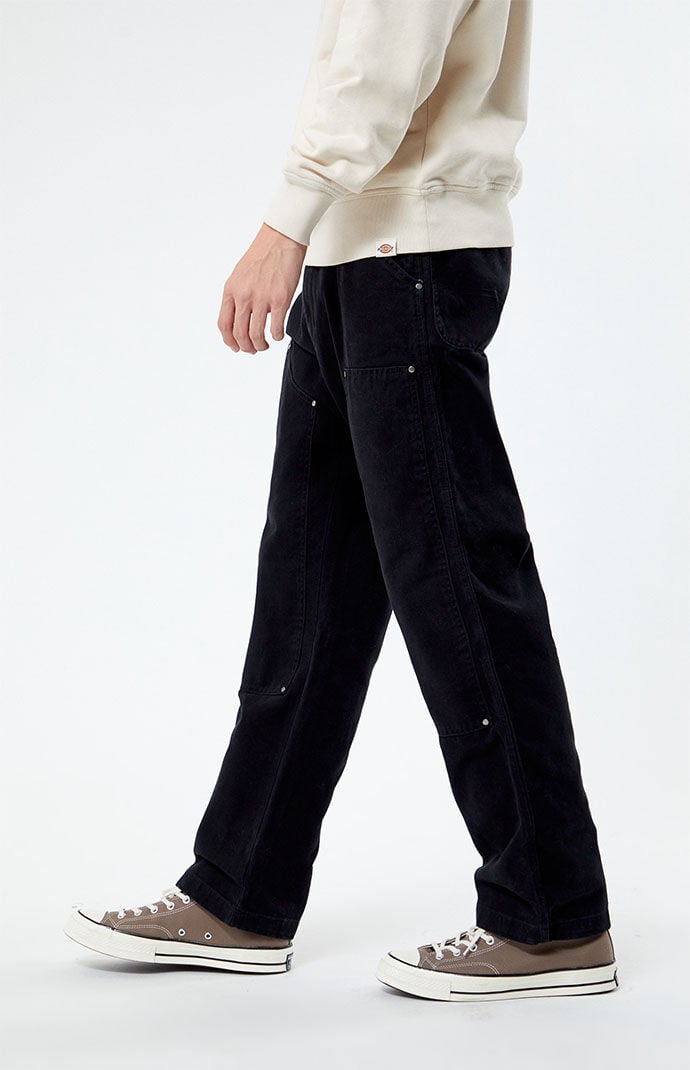 Dickies Black Wash Double Knee Pants | Pacsun