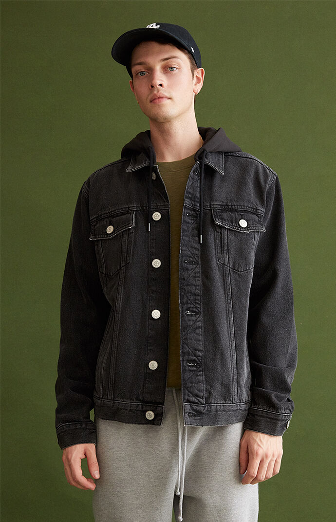 pacsun black denim jacket