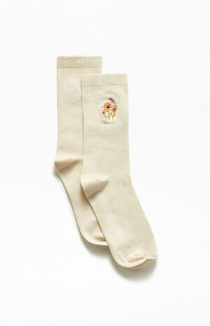 Dancing Flowers Crew Socks image number 2