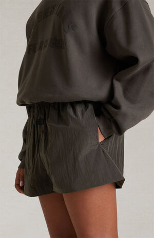 Essentials Ink Crinkle Nylon Running Shorts image number 4