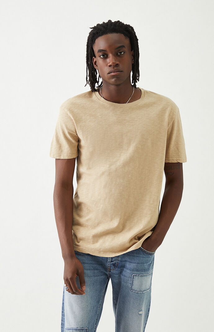 Tan Slub T-Shirt