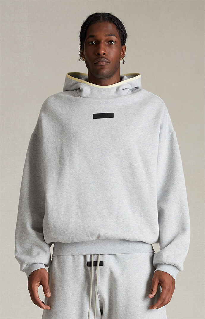 Fear of God Essentials Light Heather Grey Hoodie PacSun