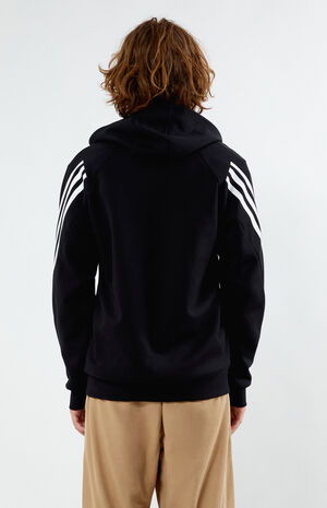 Essentials Fleece 3-Stripe Full Zip Hoodie image number 3