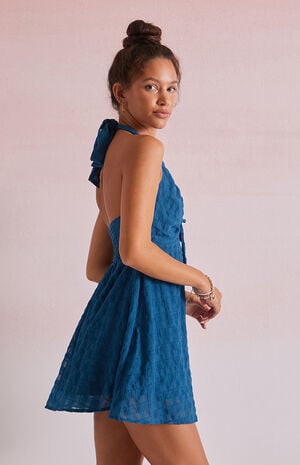 Sarah Tie Back Halter Mini Dress image number 2